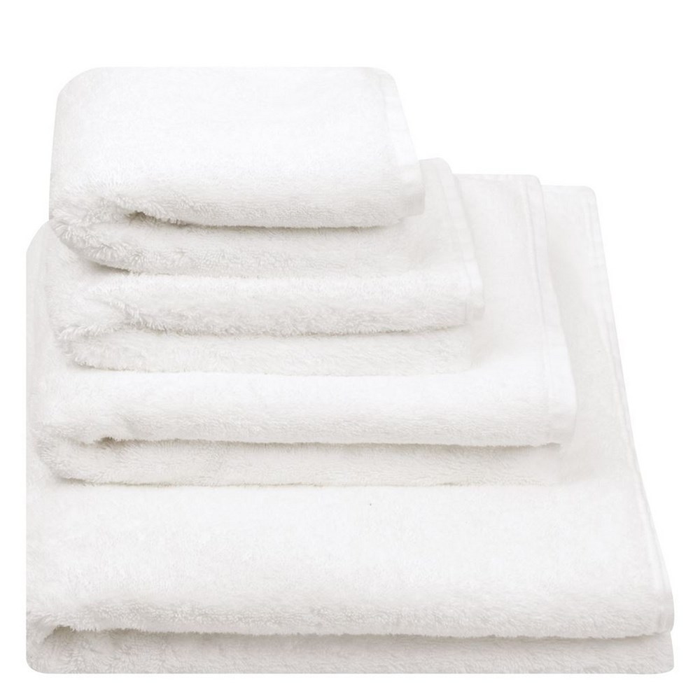 Loweswater Organic Cotton Towels By Designers Guild in Bianco White